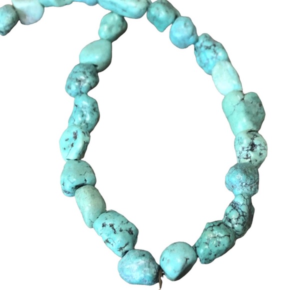 Vintage Lenore Solmo Hand Crafted Turquoise Necklace with Pendent - Picture 7 of 8